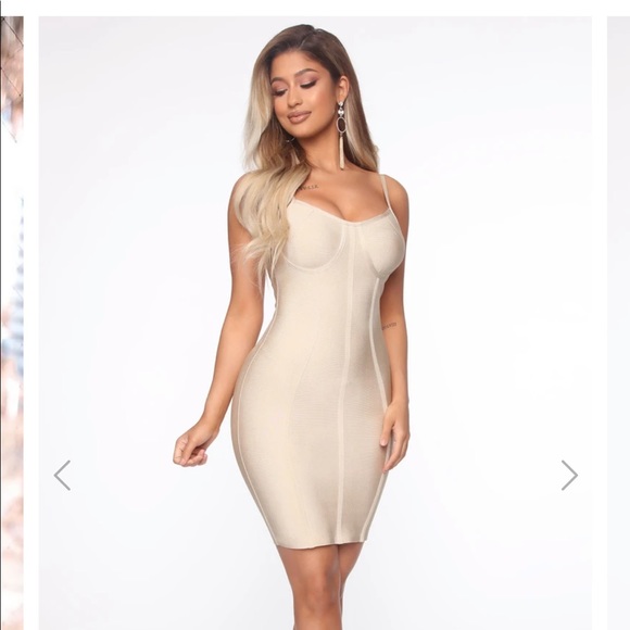 Fashion Nova Dresses & Skirts - Fashion nova Taupe mini dress